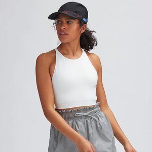 White tank top, cropped, gym top, athletic